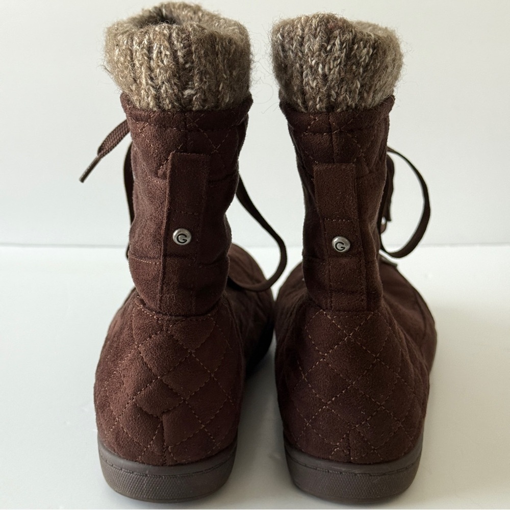 G by GUESS Women's Brown Lace Up Ankle Boots Size 10M - Picture 9 of 12